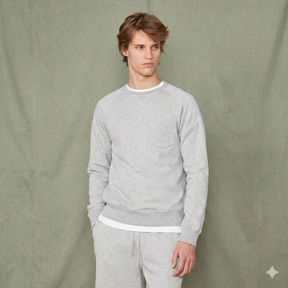 Officine Générale Paris 6e Gray Crewneck Sweatshirt
